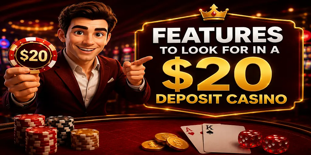 Features to Look for in a $20 Deposit Casino